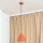 Kaabliga ripplamp ETNA 1xE27/15W/230V, läbimõõt 25 cm, oranž