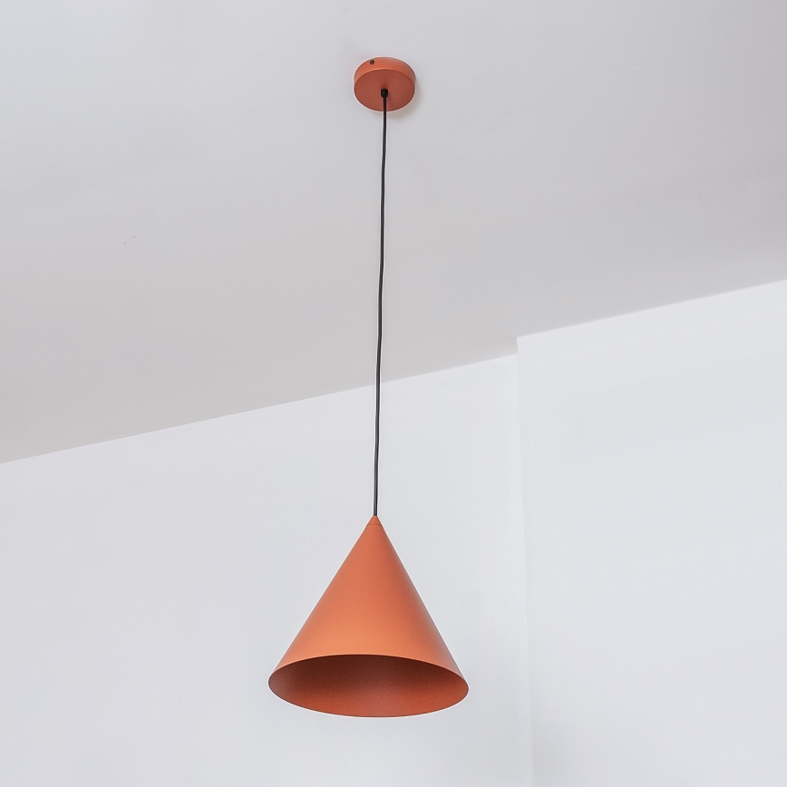 Kaabliga ripplamp ETNA 1xE27/15W/230V, läbimõõt 25 cm, oranž