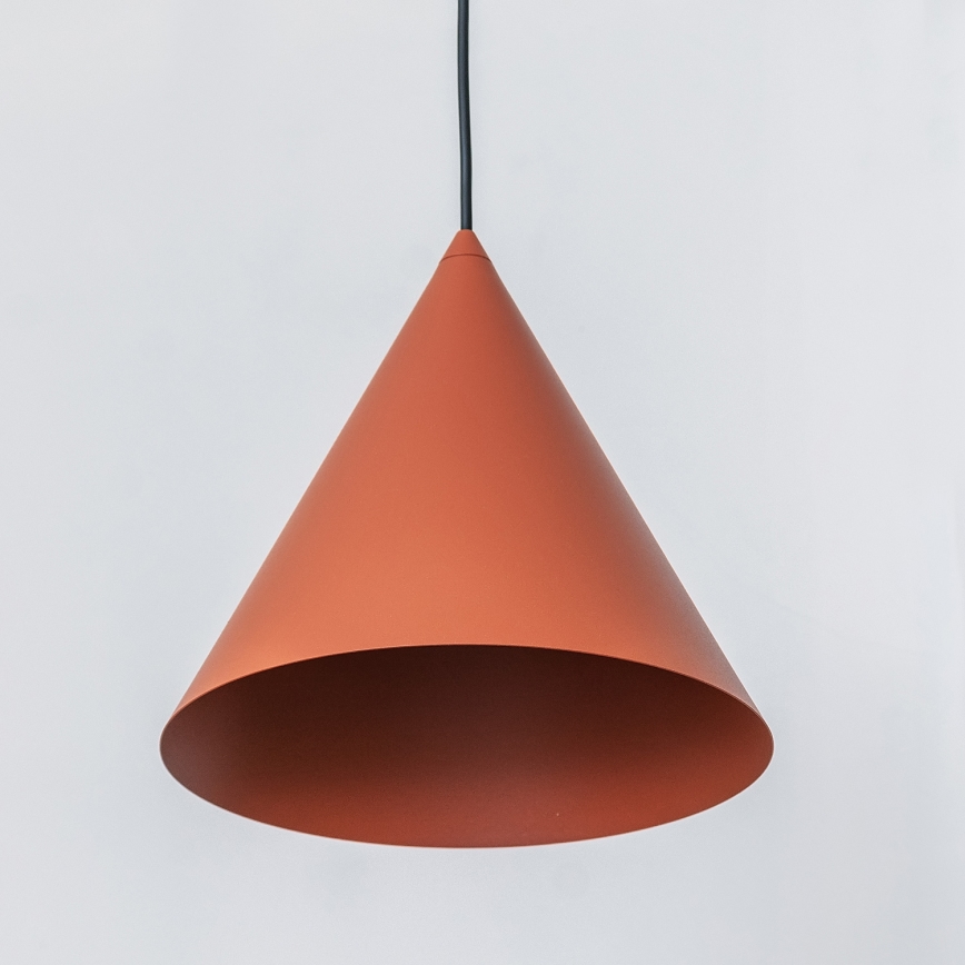 Kaabliga ripplamp ETNA 1xE27/15W/230V, läbimõõt 25 cm, oranž