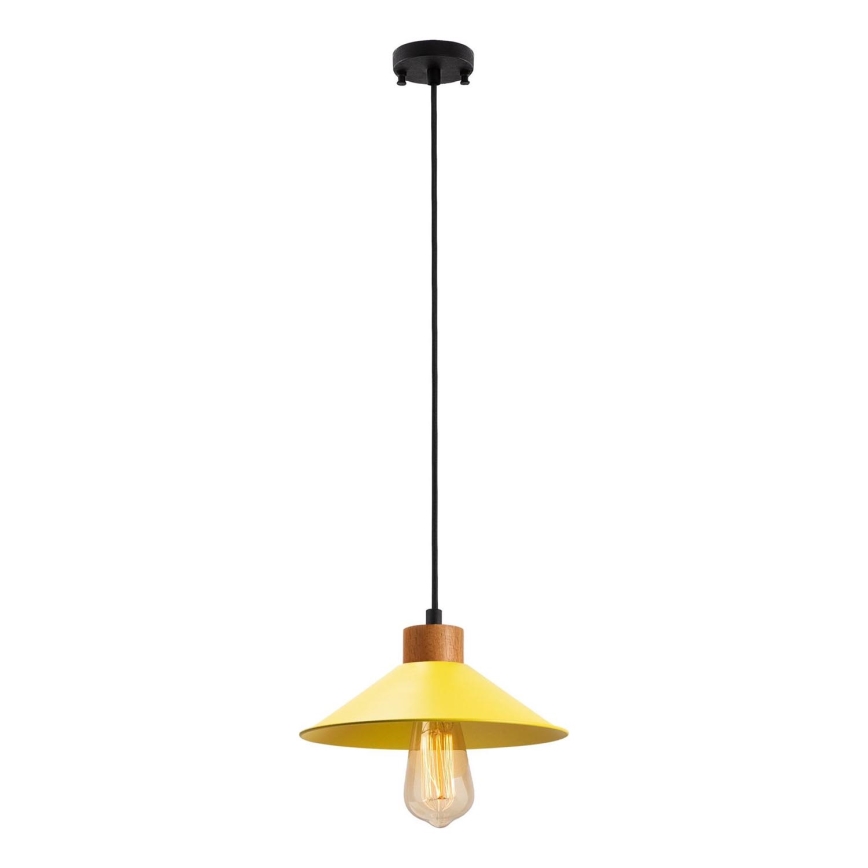 Kaabliga ripplamp MANAVGAT 1xE27/40W/230V kollane/pruun