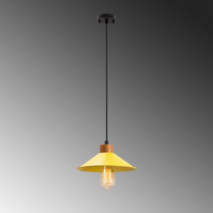 Kaabliga ripplamp MANAVGAT 1xE27/40W/230V kollane/pruun