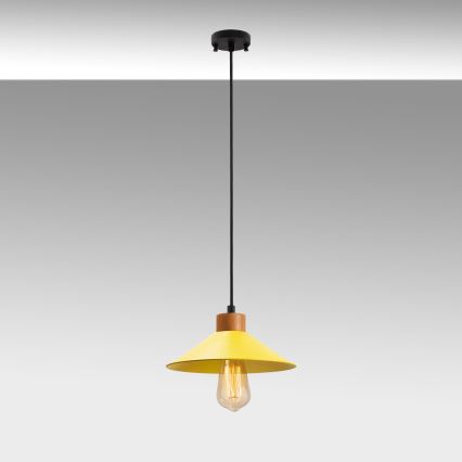 Kaabliga ripplamp MANAVGAT 1xE27/40W/230V kollane/pruun