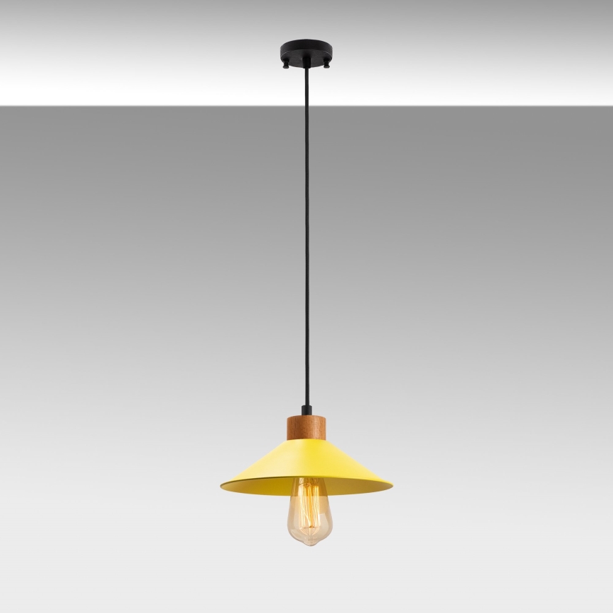 Kaabliga ripplamp MANAVGAT 1xE27/40W/230V kollane/pruun