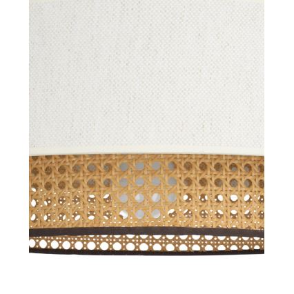 Kaabliga ripplamp NATIA 1xE27/60W/230V Ø 45 cm valge/pruun