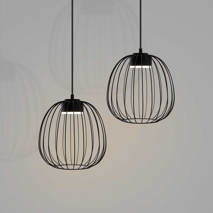 Kaabliga ripplamp OVELLA 1xGX53/10W/230V, läbimõõt 25 cm, must