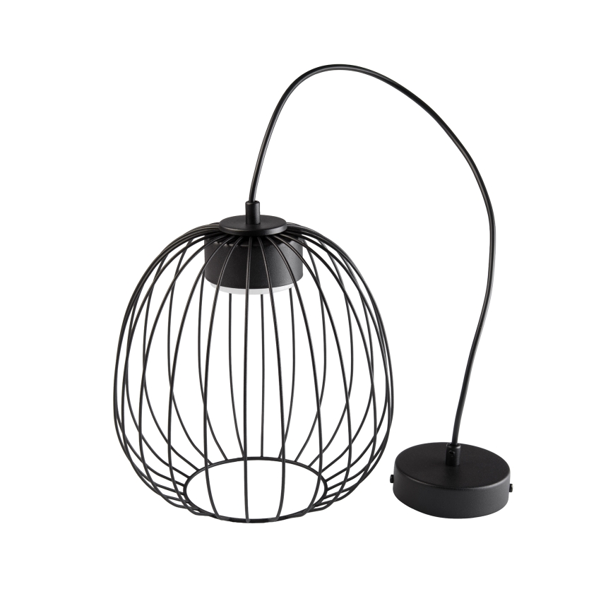 Kaabliga ripplamp OVELLA 1xGX53/10W/230V, läbimõõt 25 cm, must