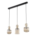 Kaabliga ripplamp SOPHIA 3xE14/10W/230V must/suitsune beež