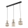 Kaabliga ripplamp SOPHIA 3xE14/10W/230V must/suitsune beež