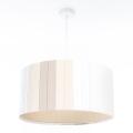 Kaabliga ripplamp STRIPES 1xE27/60W/230V, läbimõõt 40 cm, kreemjas