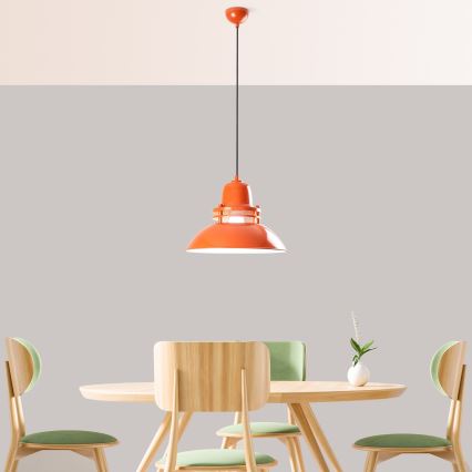 Kaabliga ripplamp TIBET 1xE27/40W/230V oranž