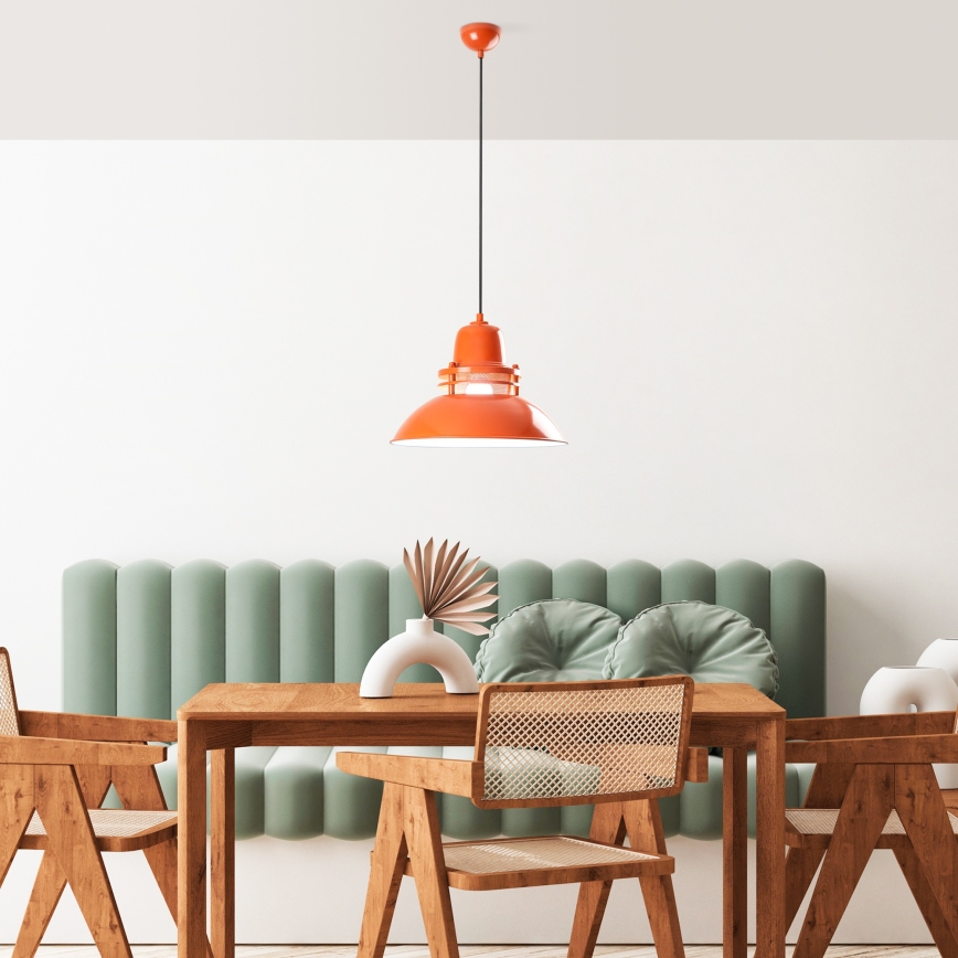 Kaabliga ripplamp TIBET 1xE27/40W/230V oranž