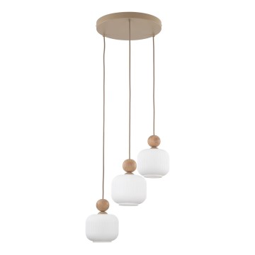 Kaabliga ripplühter BALLO 3xE14/10W/230V beež