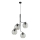 Kaabliga ripplühter CESAR 4xE27/15W/230V must/suitsuhall