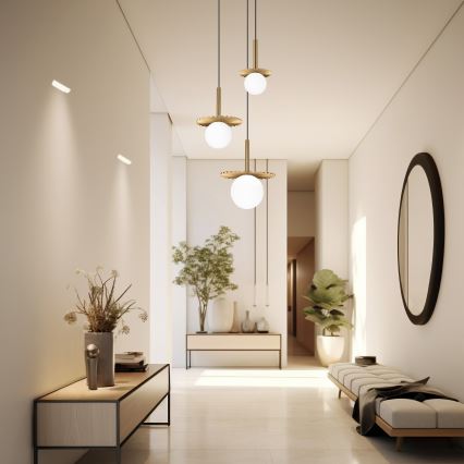 Kaabliga ripplühter CHITA 3xG9/5W/230V kuldne