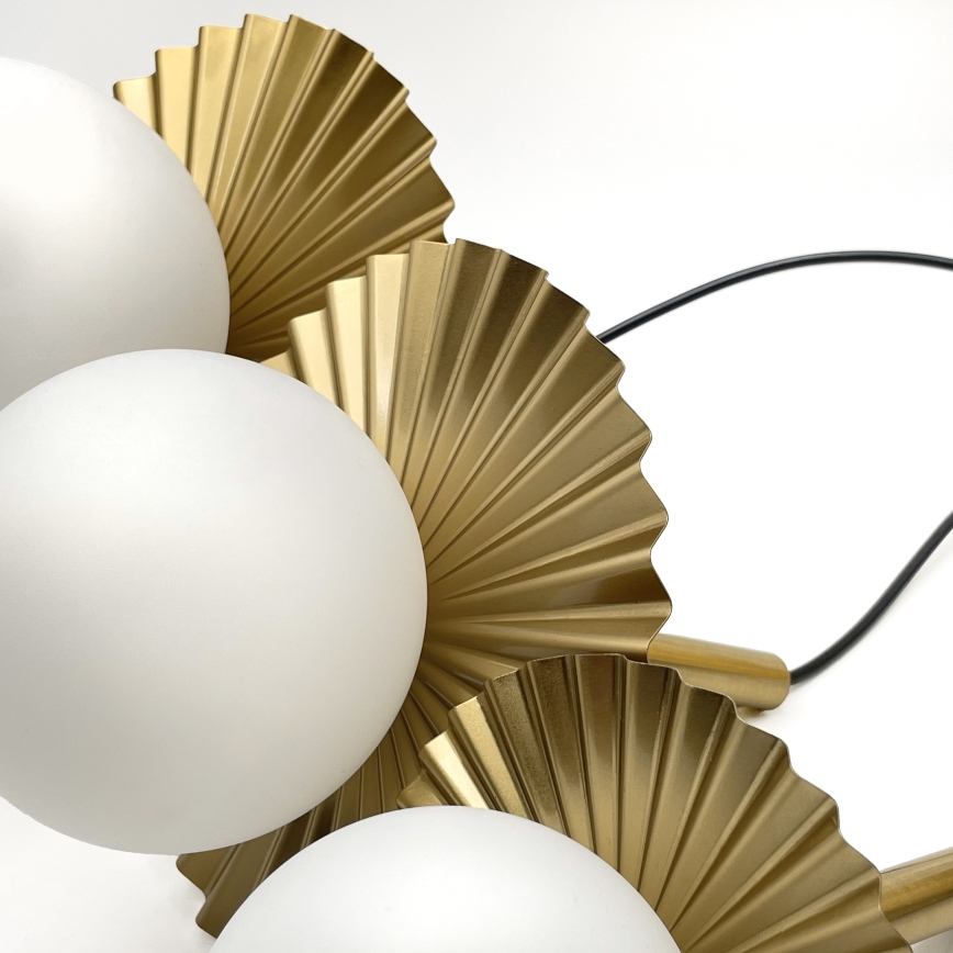 Kaabliga ripplühter CHITA 3xG9/5W/230V kuldne