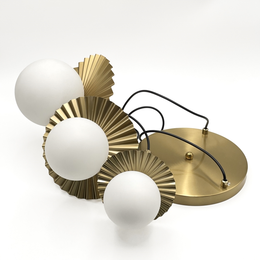 Kaabliga ripplühter CHITA 3xG9/5W/230V kuldne