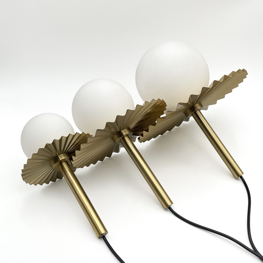 Kaabliga ripplühter CHITA 3xG9/5W/230V kuldne