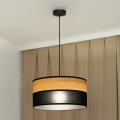 Kaabliga rippvalgusti ALBA 1xE27/15W/230V läbimõõt 45 cm must/pruun