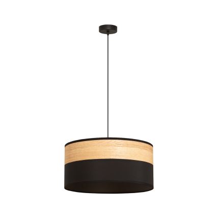 Kaabliga rippvalgusti ALBA 1xE27/15W/230V läbimõõt 45 cm must/pruun