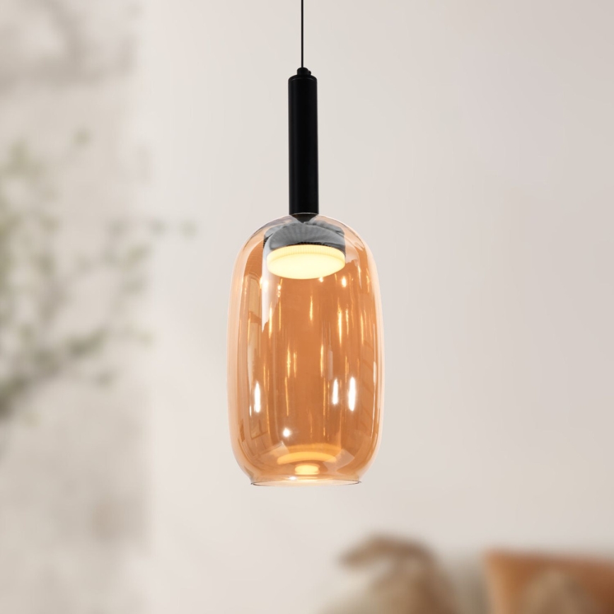 Kaabliga rippvalgusti BUENO 1xGX53/9W/230V, läbimõõt 15 cm, suitsupruun