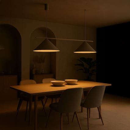 Kaabliga rippvalgusti CAPITAL 2xGX53/15W/230V beež