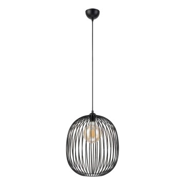 Kaabliga rippvalgusti DESTELLO 1xE27/15W/230V, läbimõõt 32 cm, must
