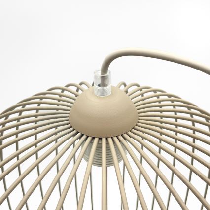 Kaabliga rippvalgusti DESTELLO 1xE27/15W/230V läbimõõt 33 cm beež