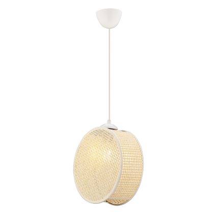 Kaabliga rippvalgusti DRUM 1xE27/60W/230V kreemjas