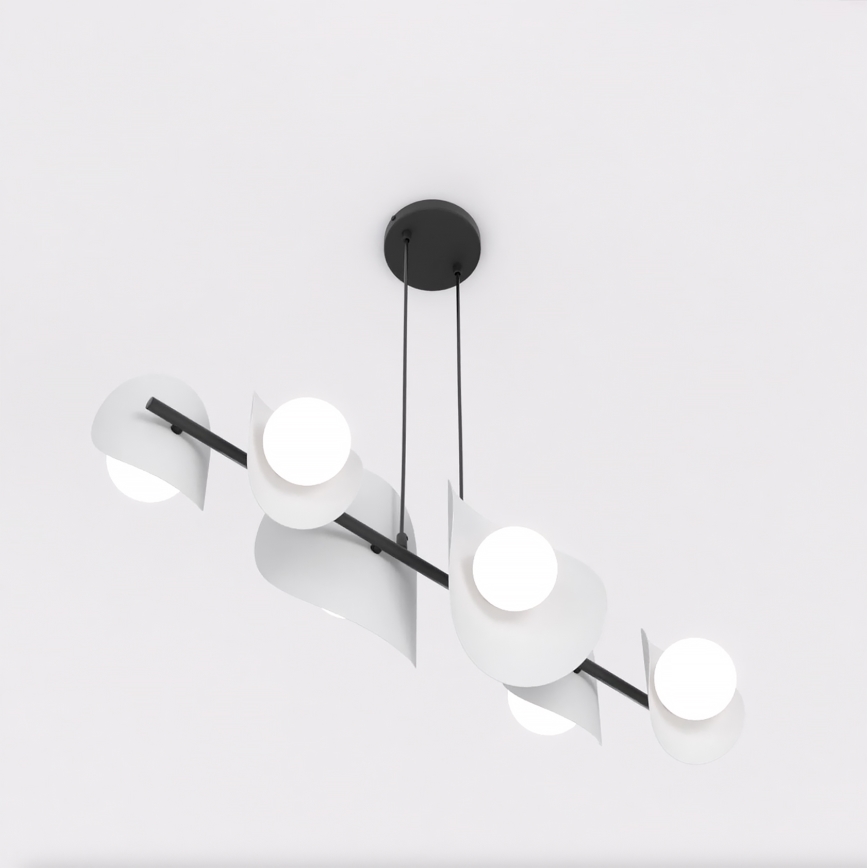 Kaabliga rippvalgusti ELEMENTI 6xG9/8W/230V, hall