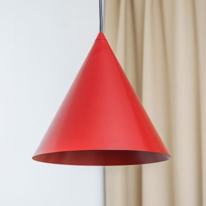 Kaabliga rippvalgusti ETNA 1xE27/15W/230V, läbimõõt 25 cm, punane