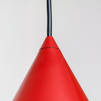 Kaabliga rippvalgusti ETNA 1xE27/15W/230V, läbimõõt 25 cm, punane