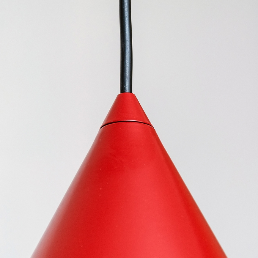 Kaabliga rippvalgusti ETNA 1xE27/15W/230V, läbimõõt 25 cm, punane