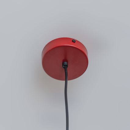 Kaabliga rippvalgusti ETNA 1xE27/15W/230V, läbimõõt 25 cm, punane