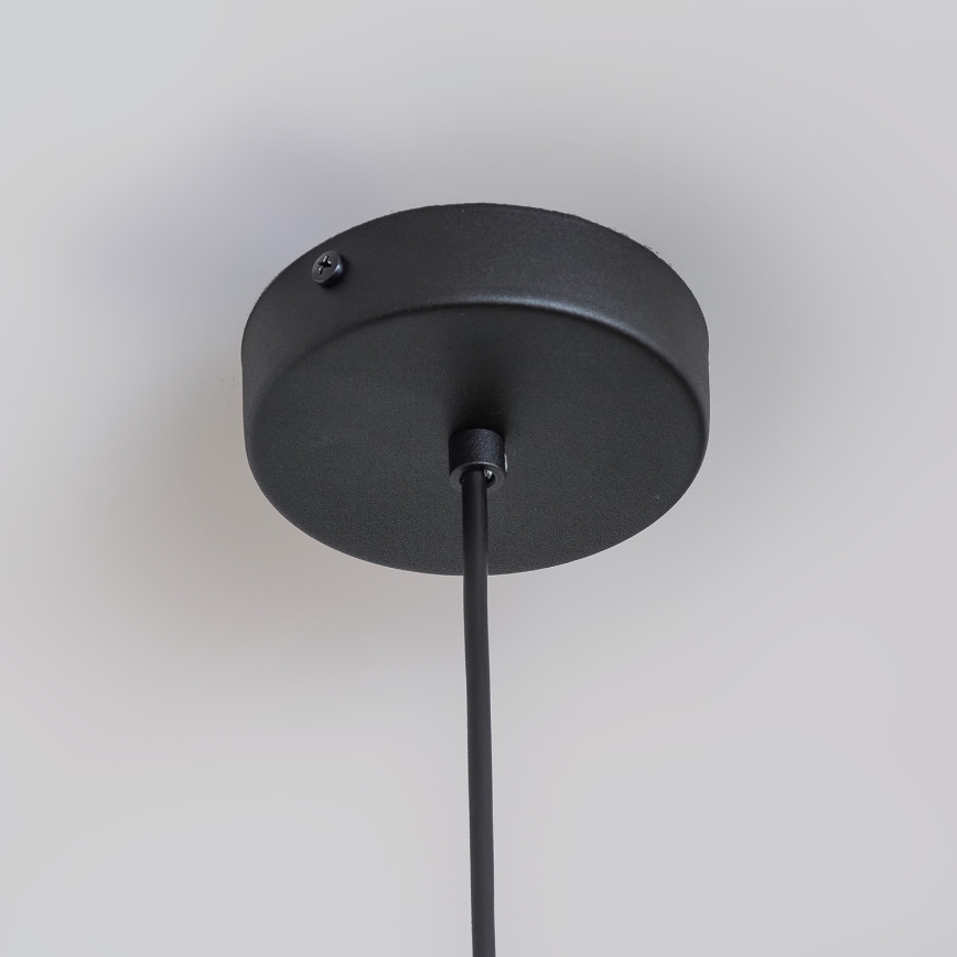 Kaabliga rippvalgusti ETNA II 1xE27/15W/230V läbimõõt 25 cm must