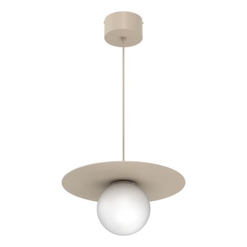 Kaabliga rippvalgusti FLAT 1xE27/15W/230V beež