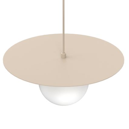 Kaabliga rippvalgusti FLAT 1xE27/15W/230V beež