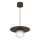 Kaabliga rippvalgusti FLAT 1xE27/15W/230V pruun