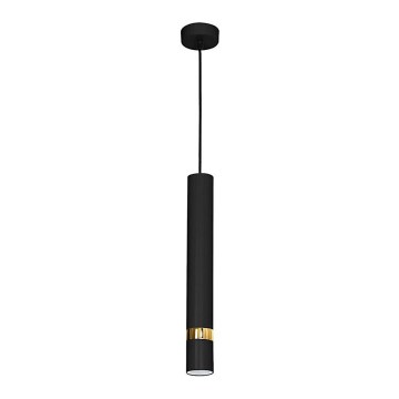 Kaabliga rippvalgusti JOKER 1xGU10/25W/230V must/kuldne