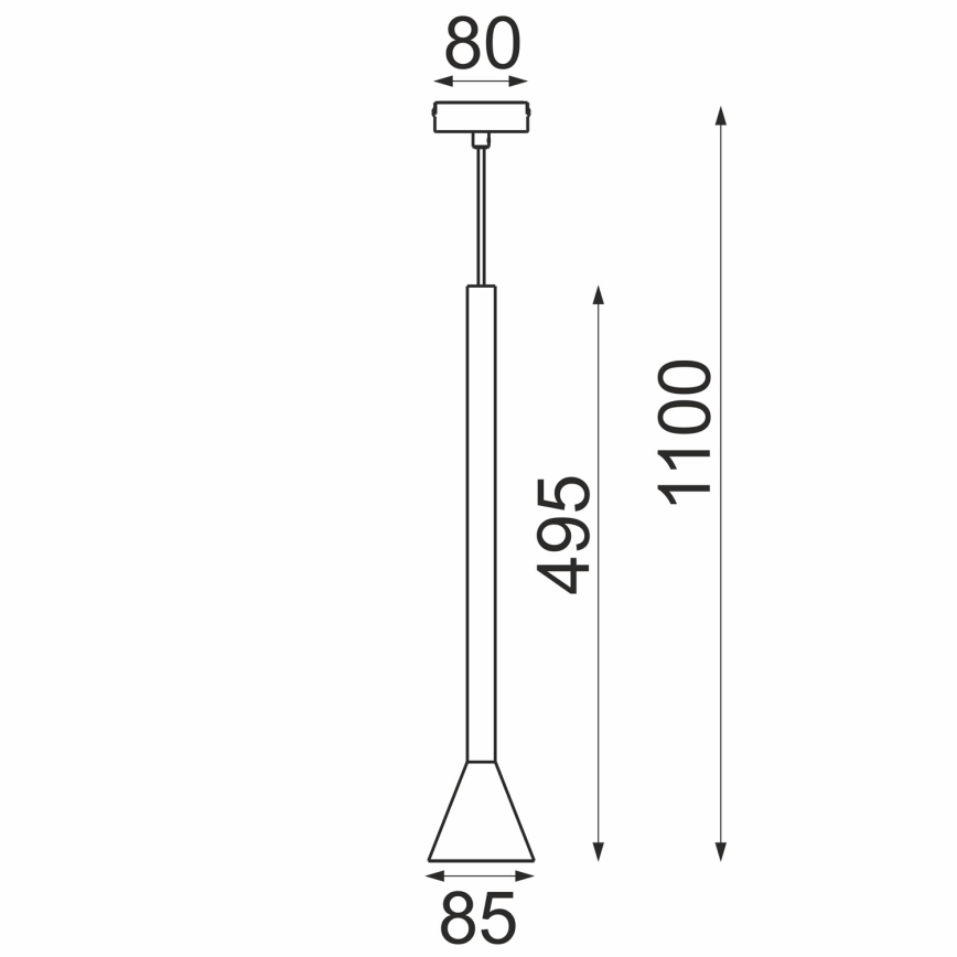 Kaabliga rippvalgusti MAZZO 1xGU10/8W/230V beež