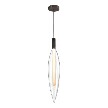 Kaabliga rippvalgusti NORDIC 1xG9/5W/230V must/läbipaistev