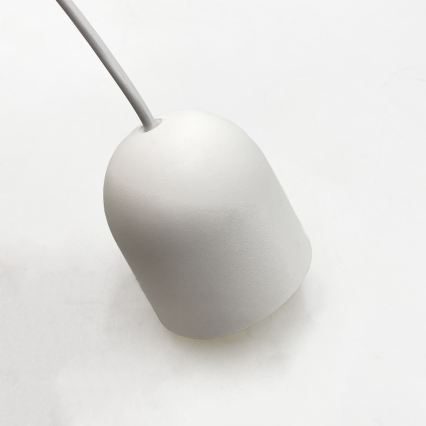 Kaabliga rippvalgusti SIRJA PLISADO 1xE27/15W/230V, läbimõõt 35 cm, valge