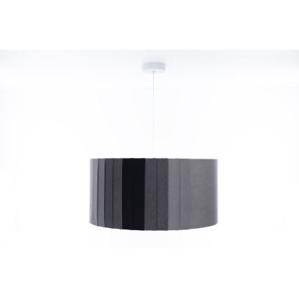 Kaabliga rippvalgusti STRIPES 1xE27/60W/230V, läbimõõt 40 cm, hall