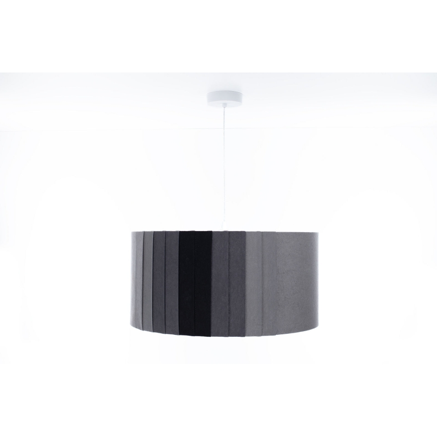 Kaabliga rippvalgusti STRIPES 1xE27/60W/230V, läbimõõt 40 cm, hall