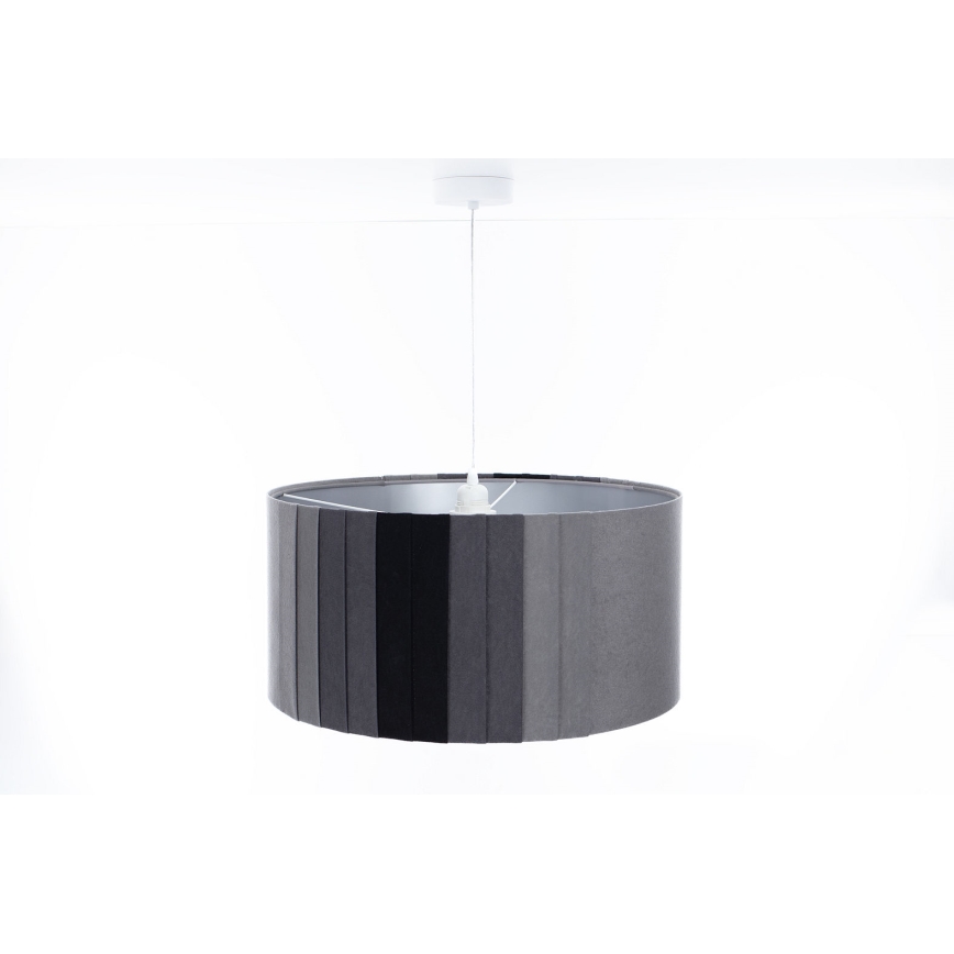 Kaabliga rippvalgusti STRIPES 1xE27/60W/230V, läbimõõt 40 cm, hall