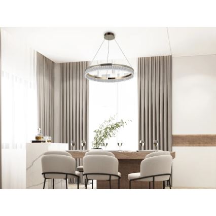 LED-hämardatav kristall-lühter riputatav kaabliga THALIA LED/55W/230V 3000-6000K läbimõõt 80 cm + kaugjuhtimispult
