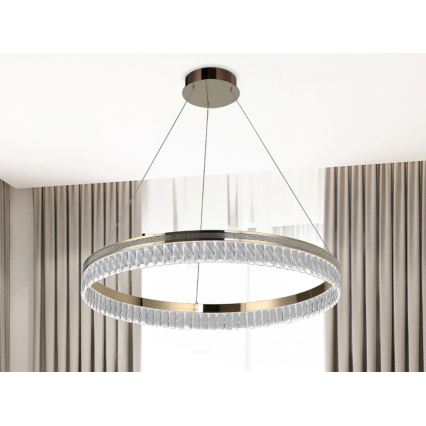 LED-hämardatav kristall-lühter riputatav kaabliga THALIA LED/55W/230V 3000-6000K läbimõõt 80 cm + kaugjuhtimispult