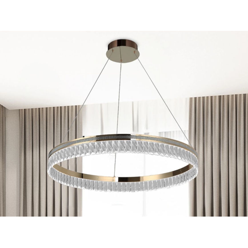 LED-hämardatav kristall-lühter riputatav kaabliga THALIA LED/55W/230V 3000-6000K läbimõõt 80 cm + kaugjuhtimispult