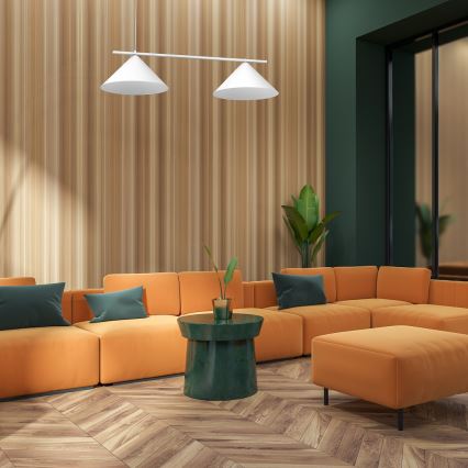 Kaabliga riputatav laelamp CAPITAL 2xGX53/15W/230V valge