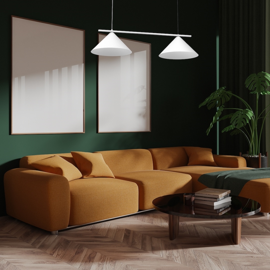 Kaabliga riputatav laelamp CAPITAL 2xGX53/15W/230V valge