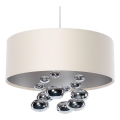 Kaabliga riputatav lühter BUBBLE 1xE27/60W/230V, läbimõõt 50 cm, beež